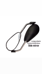 SUZUKI GD 110 Carbon Side Mirror Long Stem Stainless 10mm