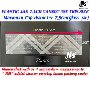 Shrinkable Plastic Sealer for wrapping jar 500pcs/pack(Wholesale Price)