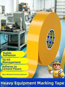 Mileqi | Thick Wear-Resistant Scratch-Resistant Water-Resistant Anti-Aging Yellow Heavy-Duty PVC Marking Tape