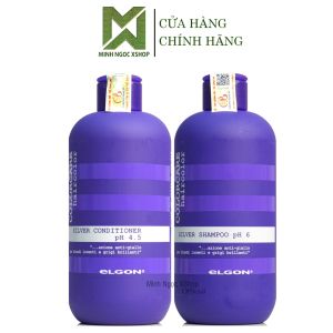 Dầu gội xả tím khử vàng Elgon Colorcare Silver 300ML
