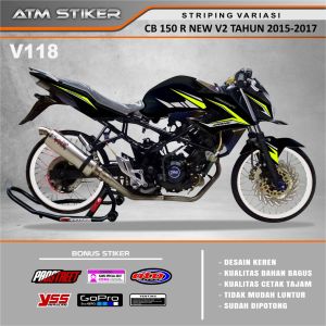 Stiker striping variasi honda cb 150 r new tahun 2015-2017