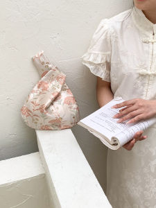 กระเป๋าถือผ้าลายดอกทานตะวันขนาดเล็ก กระเป๋าผู้หญิง กระเป๋าถือผ้าใบ กระเป๋าสะพายไหล่แบบจับมือ สไตล์ใหม่ กระเป๋าสะพายประจำวัน