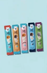 5 pcs Keyf Kitchen Creamy Meat Paste for Cats - 5 Flavors - Chicken Tuna Scallop Tuna & Chicken Bonito
