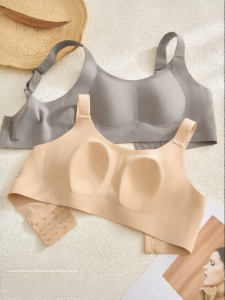 Invisible Seamless Big Bust Reduction Bra Anti Sag Anti-side Breasts Undergarment