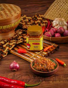 SAMBEL DONG - Sambal Tauco Less Oil Botol 220 Gram Isi Lebih Banyak & Minyaknya Sedikit