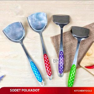 SPATULA SODET STAINLESS POLKADOT ANTI KARAT
