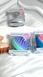 Ship24HrsPera Silicone Head Massage Scalp Shampoo Wash hair Brush Comb/Sikat Berus Cuci Urut Anti-Gatal Rambut