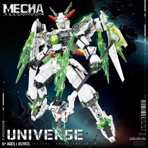 4 Styles Mecha Robot Building Blocks Set DIY Assembly Model Kit with Movable Joints Action Figure Collection for Adults & Teen