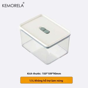 Hộp Đựng Thực Phẩm Bằng Nhựa Thân Thiện Với Môi Trường Không Chứa BPA Có Nắp Đậy Xếp Chồng Được Dụng Cụ Sắp Xếp Nhà Bếp Cho Tủ Lạnh Tủ Đông Rau Củ Và Thức Ăn Thừa