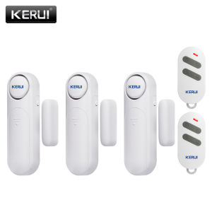 KERUI | KERUI 300ft Range Door/Windows Sensor Alarm Kit 120dB Anti-Theft Smart Remote Control For Kids Cabinet Safety Home Security D121