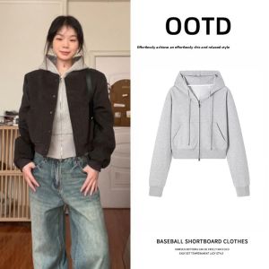 ZUKUN | Early Autumn Womens Short Jacket Baseball Coat