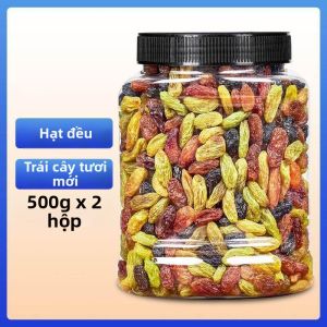 Nho Khô Hỗn Hợp Màu Lớn Từ Tân Cương 500g
