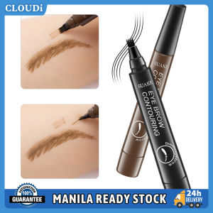 Eyebrow Fork Tip Liquid Pencil Waterproof Eyebrow Pencil 4 Head Fork Tip Long Lasting Makeup Natural Liquid Eyebrow Pen Eyebrow Cosmetics Not Easy To Soiled Eye Makeup Professional Tool