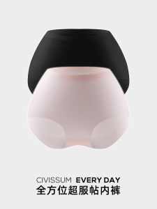 Civissum Womens Ice Silk Briefs Breathable Thin Cool Feeling Seamless Butt Covering Large Size Triangle Underwear