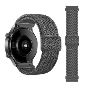 Nylon Loop 20mm 22mm Watch Strap for Garmin Venu 3 2 Sq Band Forerunner 265 255 55 165/Vivoactive 6 5 4 Woven Magnetic Bracelet