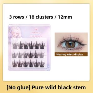 MONLEYTA | No-glue Self-adhesive Fake Eyelashes Sunflower Segmented Beginner-friendly Natural Looking Reusable For Lazy People