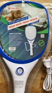 Vợt bắt muỗi Rạng Đông VBM RD.03 tích hợp đèn LED chiếu sáng - Hàng chính hãng