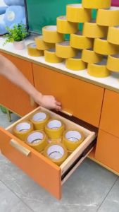 YELLOW !! 2 CM - 3 Meter!! Ukuran Tape Double Tip Bening Lakban 3M Super Perekat Lengket Sisi 2 Bagus Paling Murah Dabel Tip Clear 3Meter Diameter Sedang/Lengket Banget isolasi/Dua lem isolatip/Solatip/Tempel Mobil Perlengkapan Rumah Karpet serba Guna 2CM