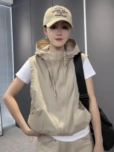 Shalldoer | Breathable Loose Hooded Womens Vest 新款 夏季薄 韩版