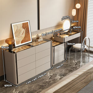 Minimalist Luxe Dressing Table with Storage
