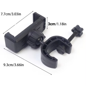 360°Rotating Phone Tripod Stand with Mic Holder Foldable Live Streaming Mount for iPhone Android Vlog Recording & Video Shooting