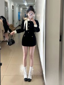 CHANGTONG | Elegant Luxurious Petite Velvet Two-piece Set