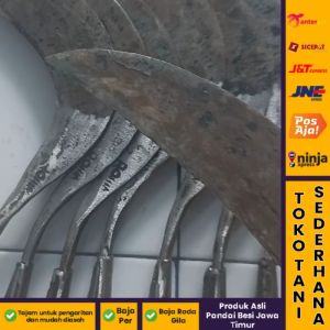 Arit Lokal Gagang Kayu Multifungsi Simple Kuat Antirust Baja Super Terlaris