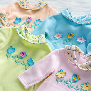 ชุดกันหนาวเด็กลายดอกสุดน่ารัก เสื้อกันหนาวเด็ก