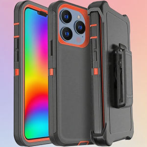 Rugged Armor OTT Defender Phone Case For IPhone 17Air 16E 15 14Plus 13 12 Pro Max Shockproof Protection Cover With Belt Clip Box
