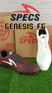 Sepatu Sepak Bola Specs GENESIS FG - White Aqua Glass Neutrall Black