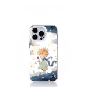 Original Cartoon Prince Magnetic Absorption Phone Case Compatible with iPhone 15/14/13/12/11 pro Max Frosted Xiaomi 13/14 Soft Shell Redmi K60 Large Hole Samsung S23 for Couples