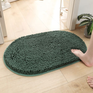 Soft Chenille bath mat1500g/㎡anti slip and absorbent bathroom carpetmachine washablebathroom and toilet home decoration