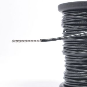 Black/Clear Coated PVC SUS 304 Stainless Steel Wire rope fishing Rope