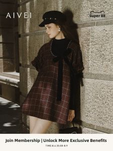 AIVEI | Retro Sweet Girl Style Knitted Dress