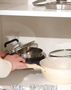 ❣️SPACEIDEAS❣️ SS201 Expandable Pans Storage Rack Retractable Pots Lids Storage Rack Adjustable Cabinet Organizer Rack Under Sink Organizer Rack Kitchenware Dividers Holder for Baking Plate Baking Tray Plates Cutting Boards Muffin Tins