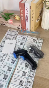 Gprinter เครื่องอ่านบาร์โค้ด เครื่องสแกนบาร์โค้ด ยิงบาร์โค้ด คิวอาร์โค้ด 1D/2D Barcode Scanner มีสาย ไร้สาย
