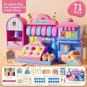 Ice Cream and Hamburger DIY Toy Clay for Girls