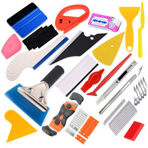 Car Wrapping Tools Kit Window Film Tinting Tool Vinyl Wrap Tool Kit Auto Foil Set Vinyl Tint Squeegee Scraper Cutter Knife
