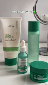 Luxe Organix Miracle Solutions Gel Cleanser 120mL Emulsion 80mL Toner 150mL & Luminous Bright Serum 30mL Bundle Acne luxeorganixproducts set