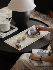 Master Jis Silver-Plated Porcelain Tea Set for Two Gongfu Tea Brewing Includes One Pot Two Cups And Tray Gift Box for Elders