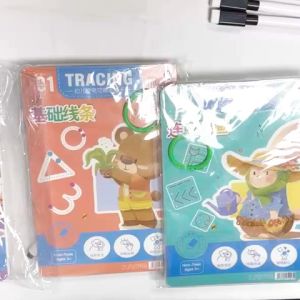 LAKOE Tracing Book Anak & Magic Activity Book Anak Tk: Buku Wipe And Clean 0-8 Tahun