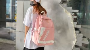 Korean Casual Trend Student Backpack Nylon High School Bag Waterproof Large capacity Travel backpack