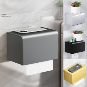 baokemo Bathroom Paper towel holder Toilet Rack  Wall Mounted Free Punch  Rack Shelving Kitcheen Bathroom Accessories