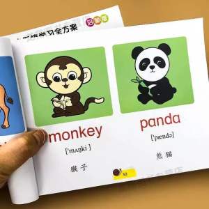 Kids English Vocabulary Workbook Common Words Learning Book 幼小衔接 儿童英语单词启蒙 认知训练 Early Education Preschool Learning Book