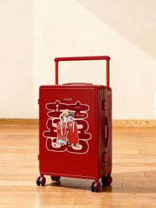 MANLVSHI | Red Wedding Luggage 20inch