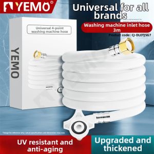 YEMO | Extension Hose for Washing Machine 1/4 inch Thread Connector