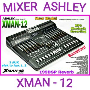 Mixer ASHLEY XMAN12 Original ashley xman 12 MP3 Bluetooth PC SoundCard Recording