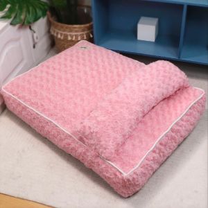 Warm Detachable Washable Pet Dog Bed Mat for Small Medium Dogs like Pug French Bulldog Corgi Season Universal Pet Accessories