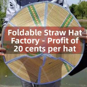 Large Brim Summer Sun Rain Protection Foldable Hat