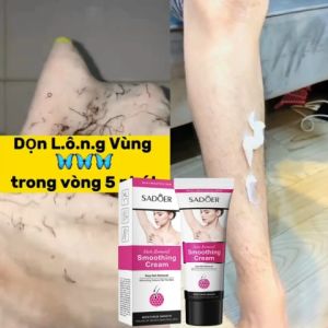 Kem Tẩy Lông SADOER Nhẹ Nhàng Tẩy Lông Không Để Lại Dấu Vết Không Đau Không Kích Ứng Da Tẩy Lông Hiệu Quả Triệt Sạch Các VùngLông Nách Chân Tay
